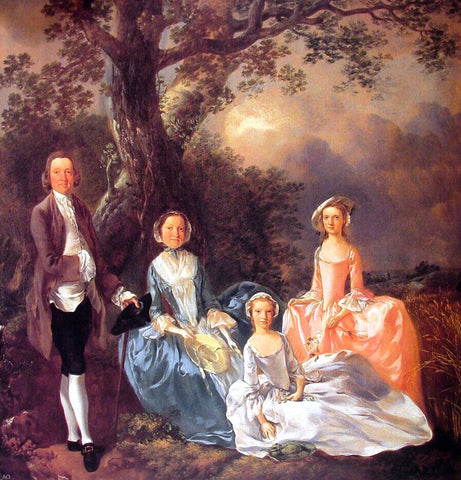  Thomas Gainsborough The Gravenor Family - Hand Painted Oil Painting