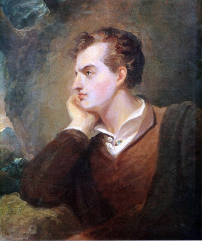  Thomas Sully Lord Byron - Hand Painted Oil Painting