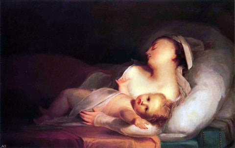  Thomas Sully Mother and Child - Hand Painted Oil Painting