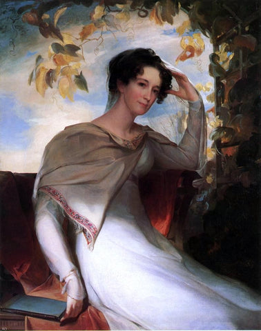  Thomas Sully Mrs. James Gibson (Elizabeth Bordley) - Hand Painted Oil Painting