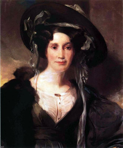  Thomas Sully Portrait of a Lady - Hand Painted Oil Painting