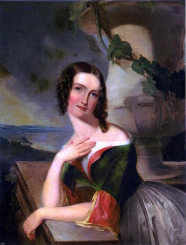  Thomas Sully Portrait of Elizabeth Wharton (Mrs. William J. McCluney) - Hand Painted Oil Painting