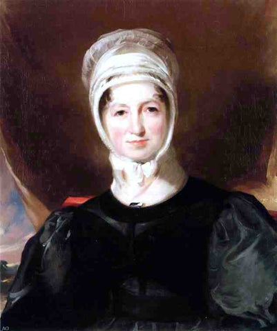  Thomas Sully Portrait of Mrs. Ebenezer Stott - Hand Painted Oil Painting