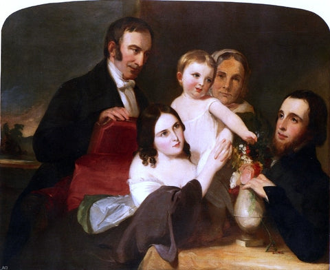 Thomas Sully The Alexander Family Group Portrait - Hand Painted Oil Painting