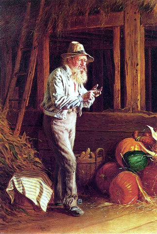  Thomas Waterman Wood Harvest Time - Hand Painted Oil Painting