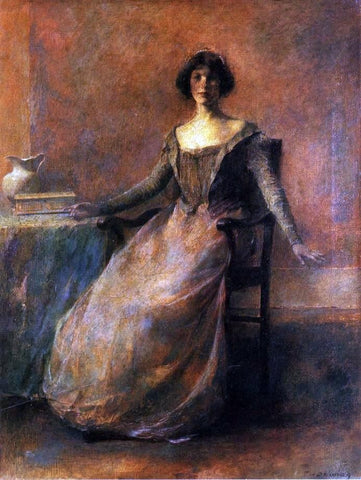  Thomas Wilmer Dewing Pandora - Hand Painted Oil Painting