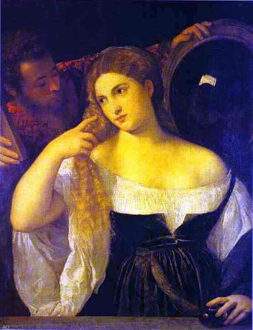  Titian A Woman at Her Toilet - Hand Painted Oil Painting