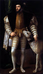  Titian Charles V Standing with His Dog - Hand Painted Oil Painting