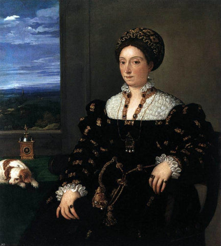 Eleonora Gonzaga by Titian - Hand Painted Oil Painting
