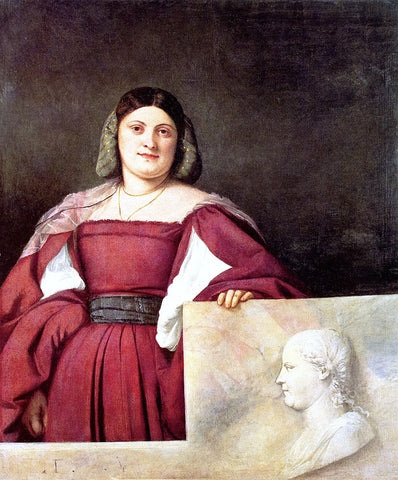 Portrait of a Woman by Titian - Hand Painted Oil Painting