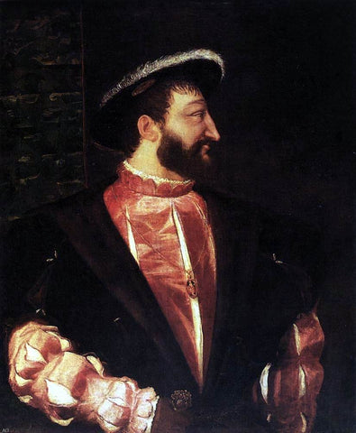  Titian Portrait of Francis I - Hand Painted Oil Painting