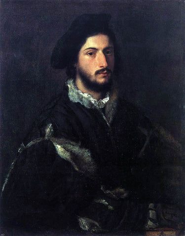 Titian Portrait of Tomaso or Vincenzo Mosti - Hand Painted Oil Painting