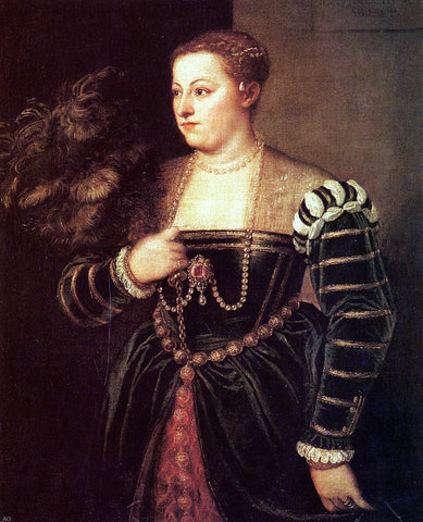  Titian Titian's daughter, Lavinia - Hand Painted Oil Painting