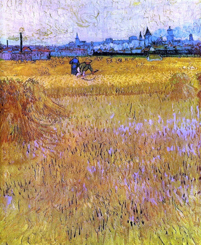 Vincent Van Gogh Arles: View from the Wheat Fields - Hand Painted Oil Painting