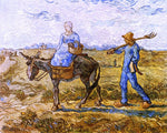  Vincent Van Gogh Morning: Peasant Couple Going to Work (after Millet) - Hand Painted Oil Painting