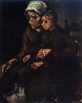  Vincent Van Gogh Peasant Woman with a Child in Her Lap - Hand Painted Oil Painting