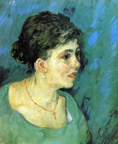  Vincent Van Gogh Portrait of a Woman in Blue - Hand Painted Oil Painting