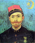  Vincent Van Gogh Portrait of Milliet, Second Lieutnant of the Zouaves - Hand Painted Oil Painting