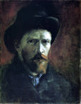  Vincent Van Gogh Self Portrait in a Dark Felt Hat - Hand Painted Oil Painting