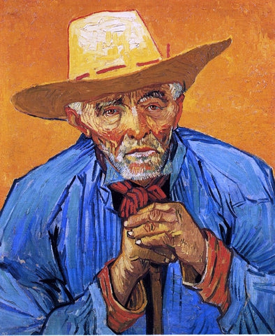  Vincent Van Gogh A Peasant, Portrait of Patience Escalier - Hand Painted Oil Painting