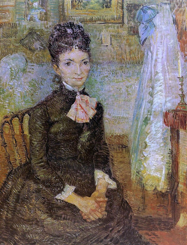  Vincent Van Gogh Woman Sitting by a Cradle - Hand Painted Oil Painting