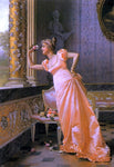  Vittorio Reggianini The Coquette - Hand Painted Oil Painting