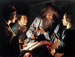  Willem Van der Vliet Philosopher and Pupils - Hand Painted Oil Painting