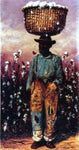  William Aiken Walker Negro Man with Basket of Cotton on Head - Hand Painted Oil Painting