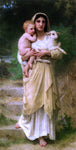  William Adolphe Bouguereau Lambs - Hand Painted Oil Painting