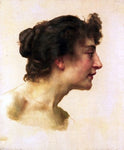  William Adolphe Bouguereau Study of the Head of Elize Brugiere - Hand Painted Oil Painting