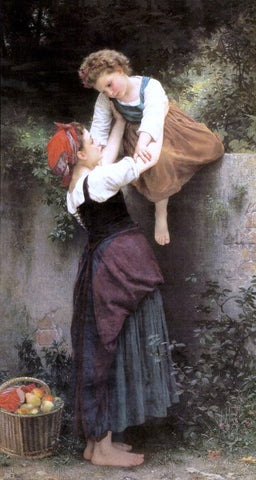  William Adolphe Bouguereau The Little Marauders - Hand Painted Oil Painting