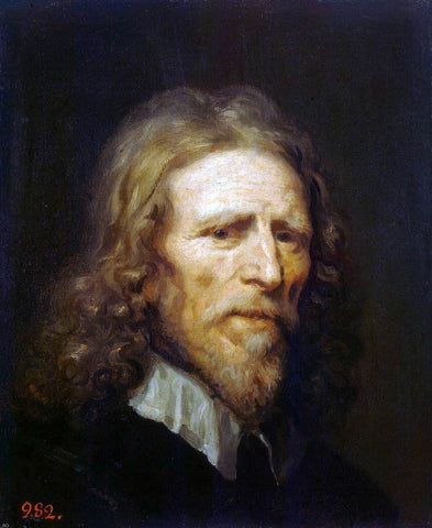  William Dobson Portrait of Abraham van der Doort - Hand Painted Oil Painting