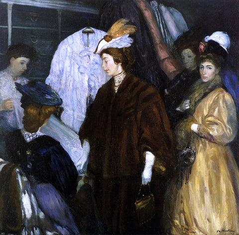  William James Glackens The Shoppers - Hand Painted Oil Painting