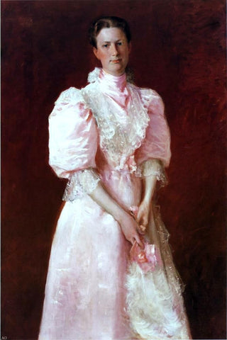  William Merritt Chase A Study in Pink (also known as Portrait of Mrs. Robert P. McDougal) - Hand Painted Oil Painting