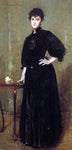  William Merritt Chase Lady in Black (also known as Mrs. Leslie Cotton) - Hand Painted Oil Painting