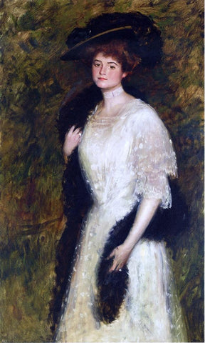  William Merritt Chase Ms. Helen Dixon - Hand Painted Oil Painting