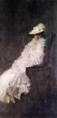  William Merritt Chase My Daughter Dieudonnee (also known as Alice Dieudonnee Chase) - Hand Painted Oil Painting