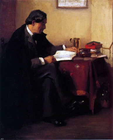  William Merritt Chase Portrait of Elbert Hubbard (also known as The Roycrafter) - Hand Painted Oil Painting