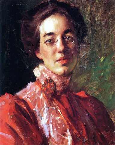  William Merritt Chase Portrait of Elizabeth (Betsy) Fisher - Hand Painted Oil Painting