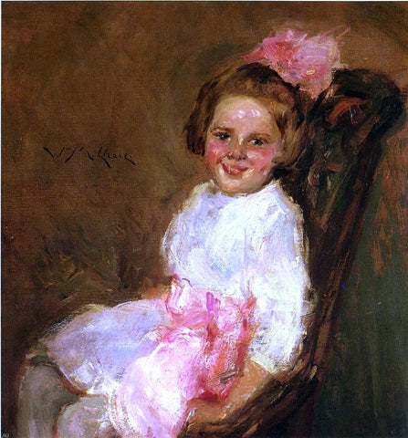 William Merritt Chase Portrait of Helen, Daughter of the Artist - Hand Painted Oil Painting