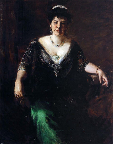  William Merritt Chase Portrait of Mrs. William Merritt Chase - Hand Painted Oil Painting