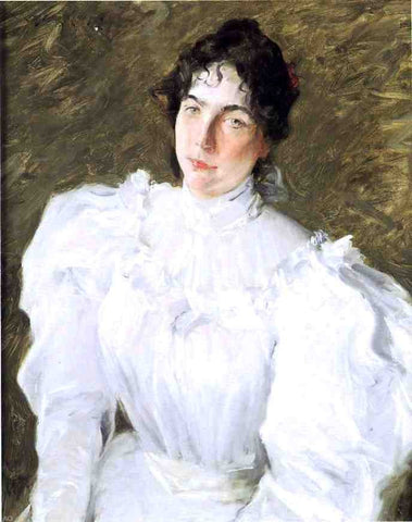  William Merritt Chase Portrait of Virginia Gerson - Hand Painted Oil Painting