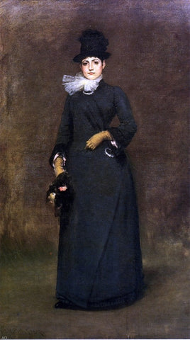  William Merritt Chase Ready for a Walk: Beatrice Clough Bachmann - Hand Painted Oil Painting