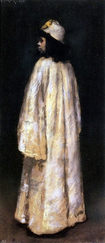  William Merritt Chase Study of an Arab Girl - Hand Painted Oil Painting