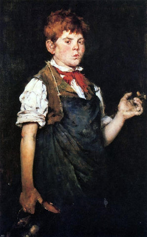  William Merritt Chase The Apprentice (also known as Boy Smoking) - Hand Painted Oil Painting