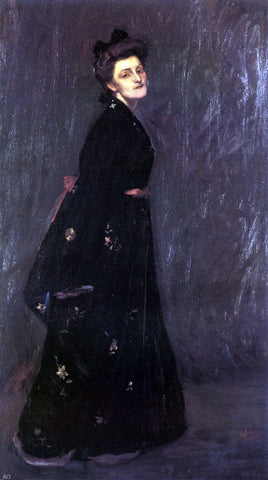  William Merritt Chase The Black Kimono - Hand Painted Oil Painting