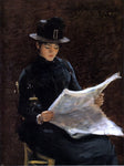  William Merritt Chase The Morning News - Hand Painted Oil Painting