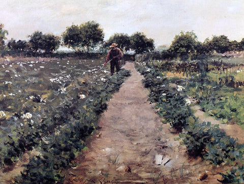  William Merritt Chase The Potato Patch (also known as Garden, Shinnecock) - Hand Painted Oil Painting