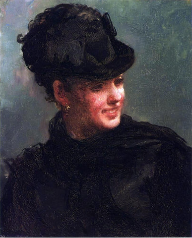 William Morris Hunt Portrait of Emily Tuckerman - Hand Painted Oil Painting