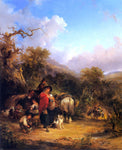  Senior William Shayer A Rest by the Roadside - Hand Painted Oil Painting